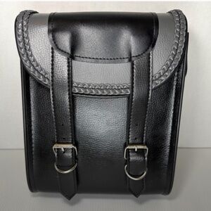 Braided Sissy Bar Double Buckle Backrest Case/Bag For Motorcycle